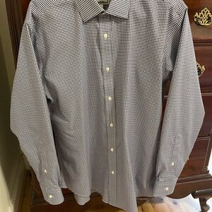 Jos. A. Bank Black and White Casual Button Down Shirt